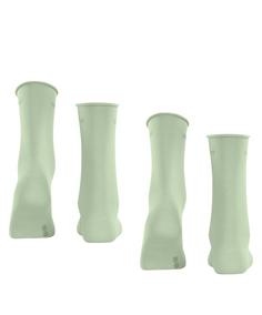 Rückansicht von ESPRIT Basic Pure SO 2-Pack Freizeitsocken Damen light green (7313)