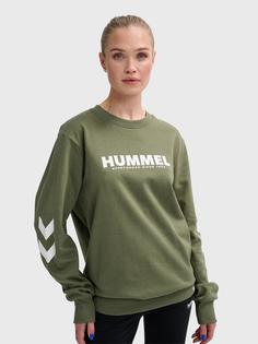 Rückansicht von hummel hmlLEGACY SWEATSHIRT Sweatshirt DEEP LICHEN GREEN