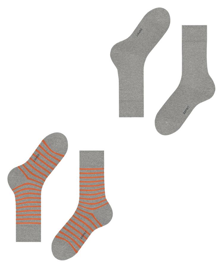 ESPRIT ESPRIT Fine Stripe  2-Pack Socken Herren - schiefer (3410) - 2 | SportScheck
