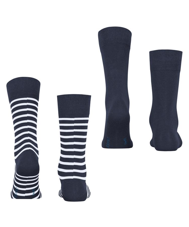 ESPRIT ESPRIT Fine Stripe  2-Pack Socken Herren - space blue (6116) - 0 | SportScheck