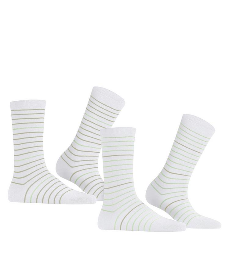 ESPRIT ESPRIT Fine Stripe  2-Pack Socken Damen - raw white (2100) - 0 | SportScheck