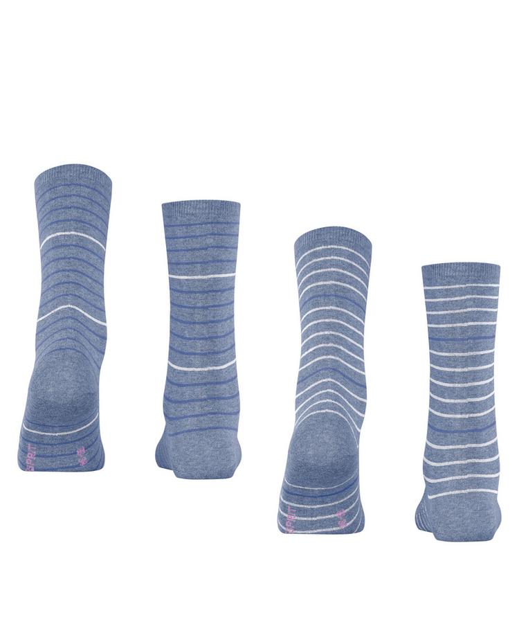 ESPRIT ESPRIT Fine Stripe  2-Pack Socken Damen - jeans (6458) - 0 | SportScheck