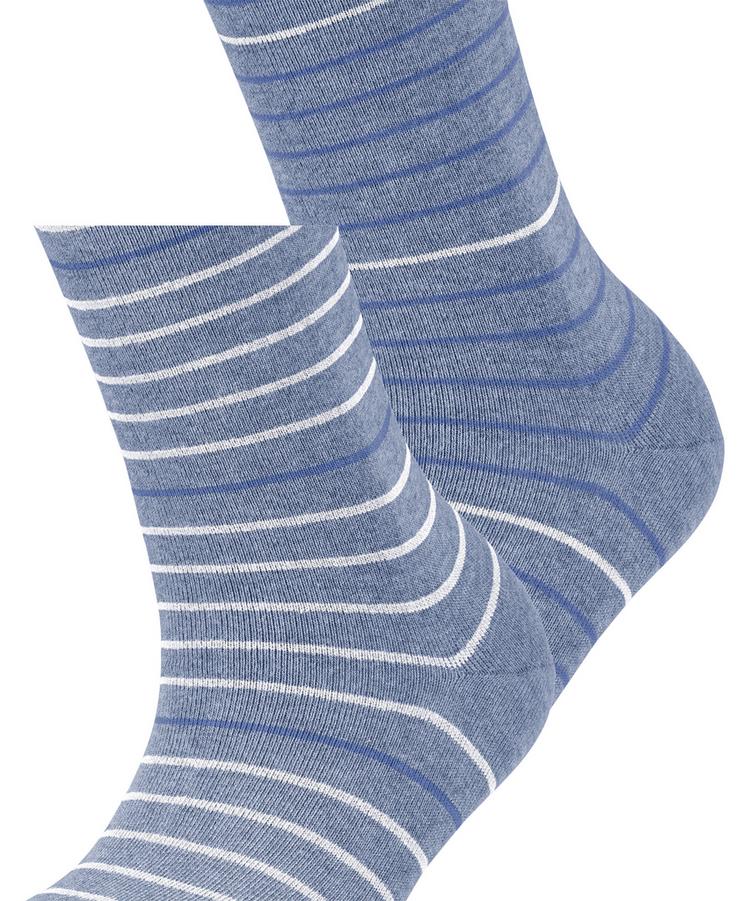ESPRIT ESPRIT Fine Stripe  2-Pack Socken Damen - jeans (6458) - 1 | SportScheck