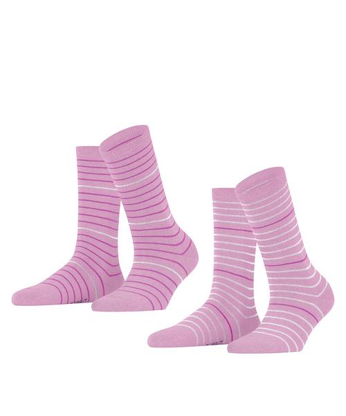 ESPRIT Fine Stripe  2-Pack Socken Damen