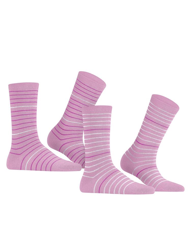 ESPRIT ESPRIT Fine Stripe  2-Pack Socken Damen - orchid (8621) - 0 | SportScheck