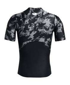 Rückansicht von Under Armour HeatGear Isochill Printed T-Shirt Funktionsshirt Herren schwarz