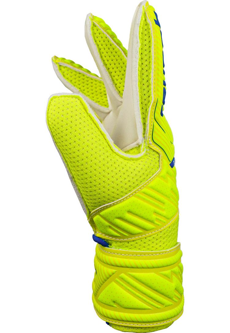 Reusch Reusch Attrakt Solid Junior Torwarthandschuhe Kinder - safet yellow/dp blue/whit - 1 | SportScheck
