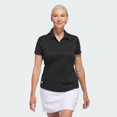 Rückansicht von adidas Solid Performance Short Sleeve Poloshirt Poloshirt Damen Black