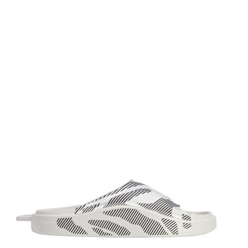 Rückansicht von adidas adidas by Stella McCartney Badeschlappe Badelatschen Damen Cloud White / Cloud White / Core Black