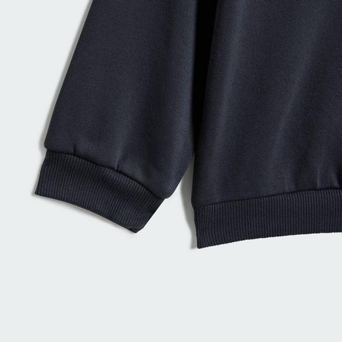 Rückansicht von adidas Manchester United DNA Kids Jogginganzug Trainingsanzug Kinder Night Grey