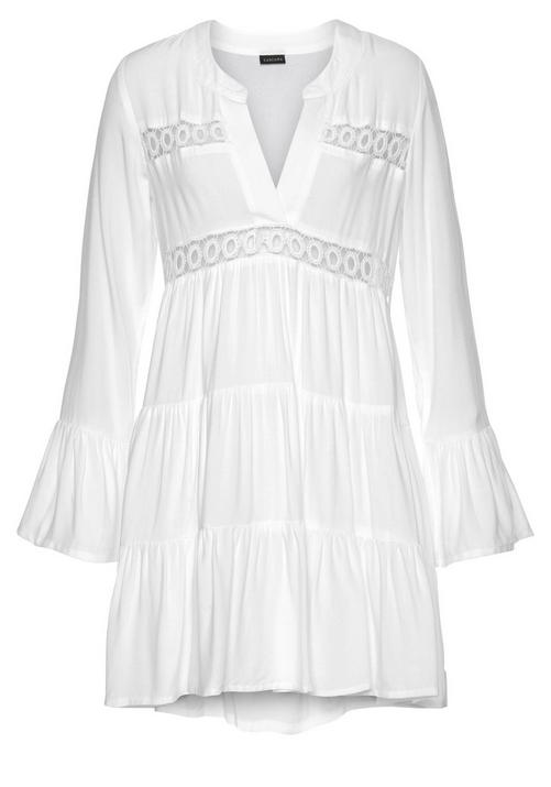 Lascana Longbluse Langarmbluse Damen