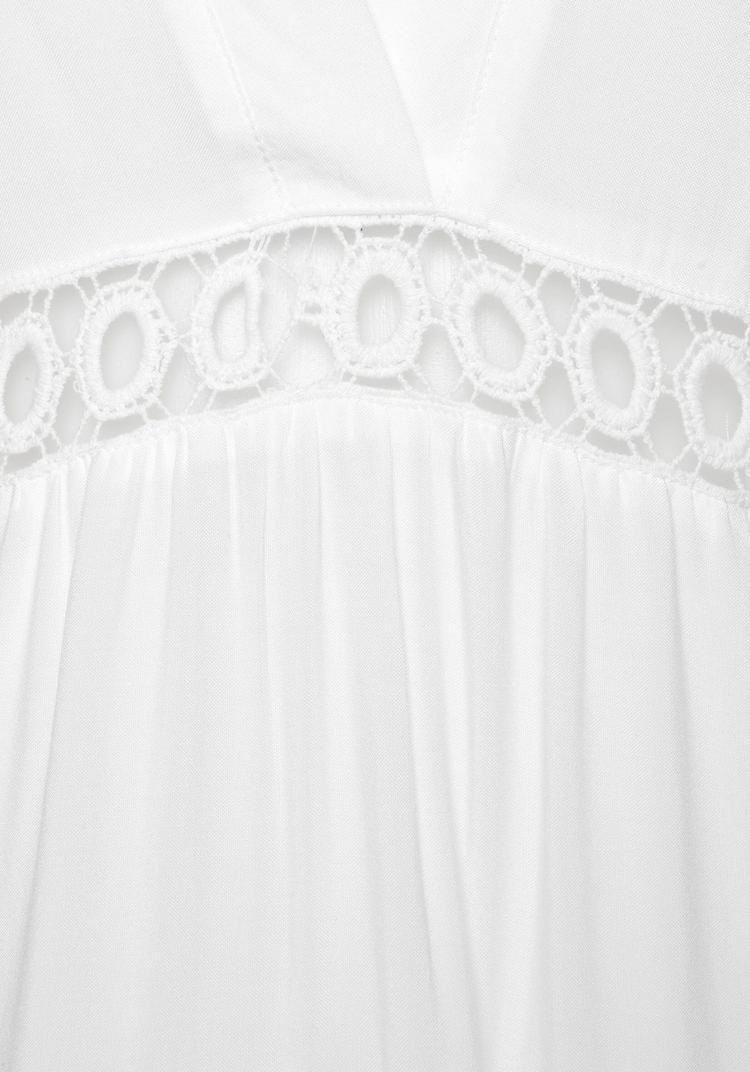 Lascana Lascana Longbluse Langarmbluse Damen - offwhite - 0 | SportScheck