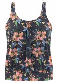 Lascana Tankini-Top Bikini Oberteil Damen - anthrazit