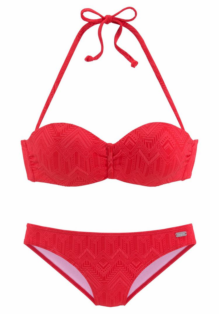 Buffalo Buffalo B&uuml;gel-Bandeau-Bikini Bikini Set Damen - rot - 0 | SportScheck