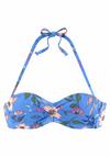 S.OLIVER B&uuml;gel-Bandeau-Bikini-Top Bikini Oberteil Damen - blau
