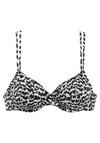Lascana B&uuml;gel-Bikini-Top Bikini Oberteil Damen - schwarz-creme
