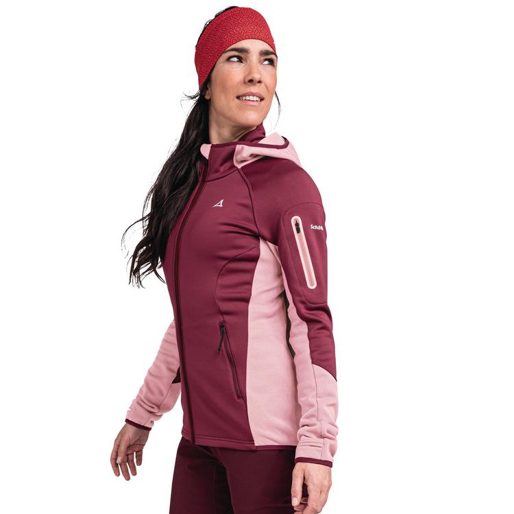 Sch&ouml;ffel Sch&ouml;ffel Fleece Hoody Lodron L Fleecejacke Damen - 3825 - pink - 2 | SportScheck