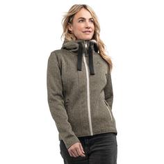 Rückansicht von Schöffel Fleece Hoody Aurora L Fleecejacke Damen 4725 braun