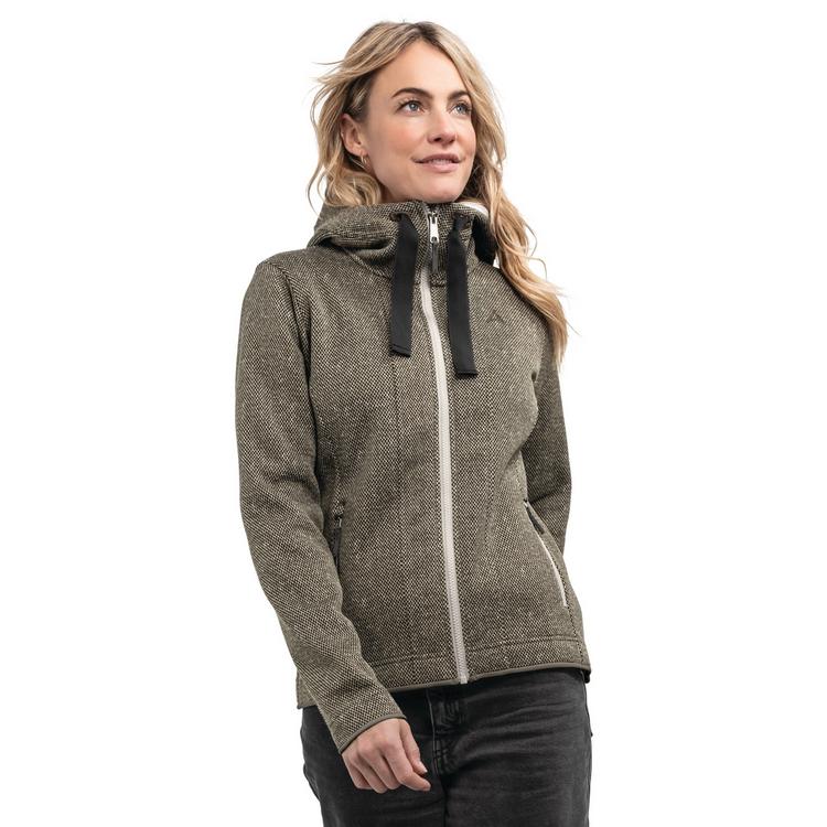 Sch&ouml;ffel Sch&ouml;ffel Fleece Hoody Aurora L Fleecejacke Damen - 4725 - braun - 0 | SportScheck