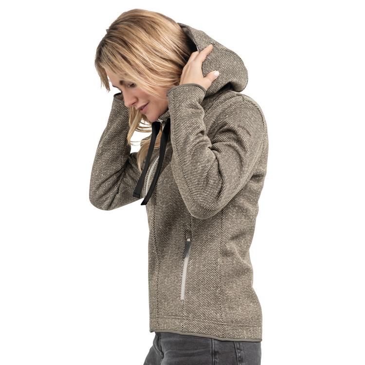 Sch&ouml;ffel Sch&ouml;ffel Fleece Hoody Aurora L Fleecejacke Damen - 4725 - braun - 2 | SportScheck