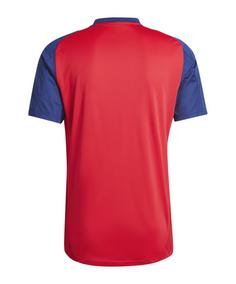 Rückansicht von adidas Spanien Trainingsshirt EM 2024 Fanshirt rotblau