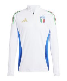 adidas Italien HalfZip Sweatshirt EM 2024 Sweatshirt weissblau