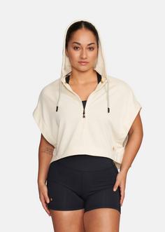 Rückansicht von Gold's Gym ALBA Hoodie Damen off-white