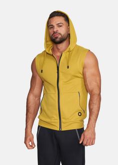 Rückansicht von Gold's Gym DRAPER Hoodie Herren Golden Olive