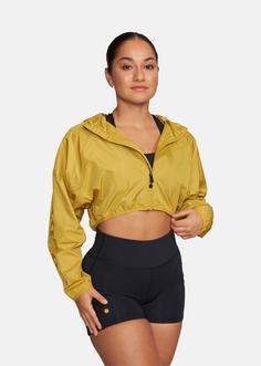 Rückansicht von Gold’s Gym  DANA Windbreaker Damen Golden Olive