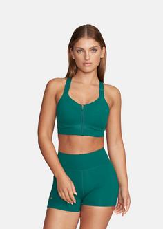 Rückansicht von Gold’s Gym  GEENA Sport-BH Damen malachite