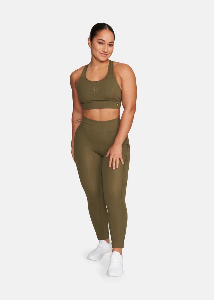 Gold's Gym Gold's Gym BROOKE Leggings Damen - dark olive - 1 | SportScheck