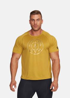Rückansicht von Gold’s Gym  KURT T-Shirt Herren Golden Olive