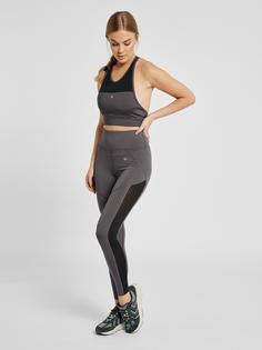 Rückansicht von hummel hmlNORMA SPORTS BRA Sport-BH Damen ASPHALT