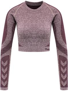 hummel hmlKADY SEAMLESS T-SHIRT L/S Funktionsshirt Damen FUDGE MELANGE