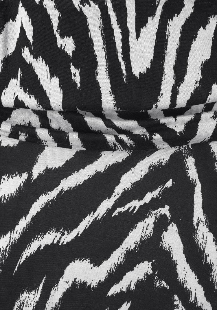 BEACH TIME BEACH TIME Strandkleid Tr&auml;gerkleid Damen - schwarz-wei&szlig;-bedruckt - 0 | SportScheck