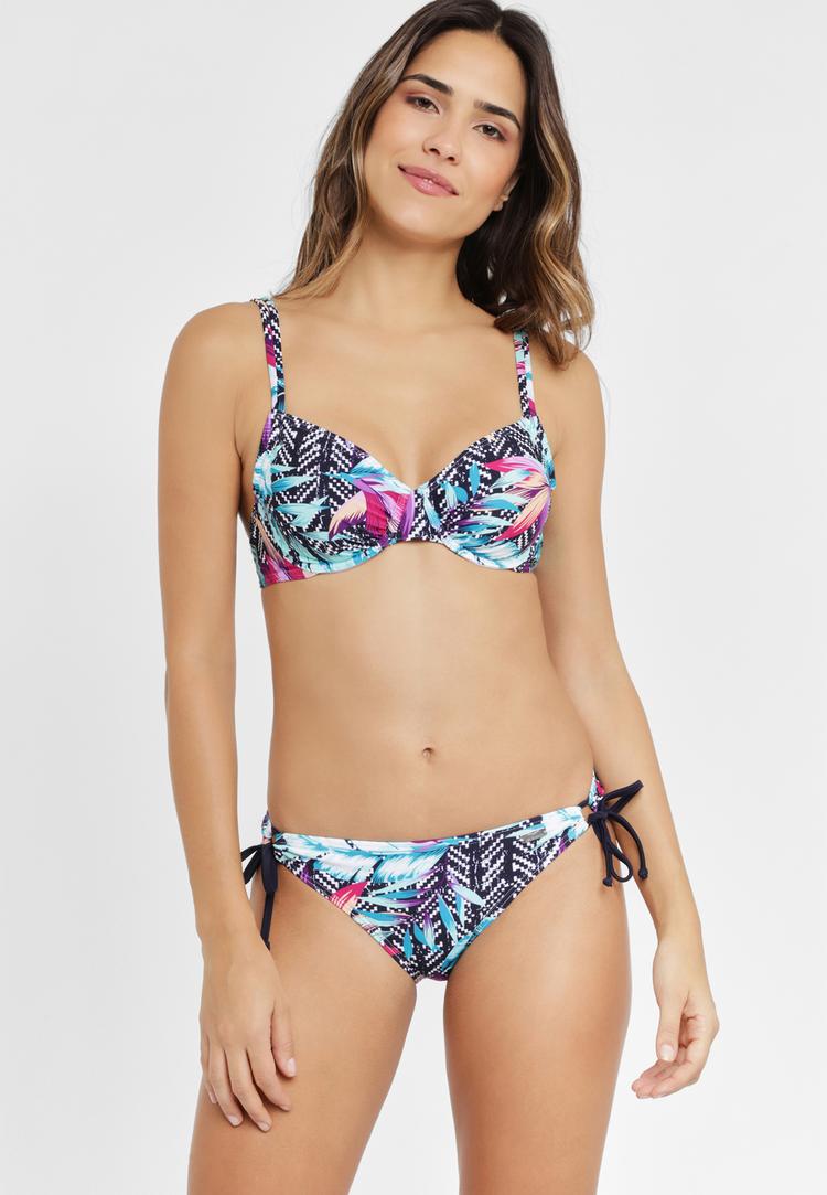 VENICE BEACH VENICE BEACH B&uuml;gel-Bikini-Top Bikini Oberteil Damen - marine-bedruckt - 0 | SportScheck