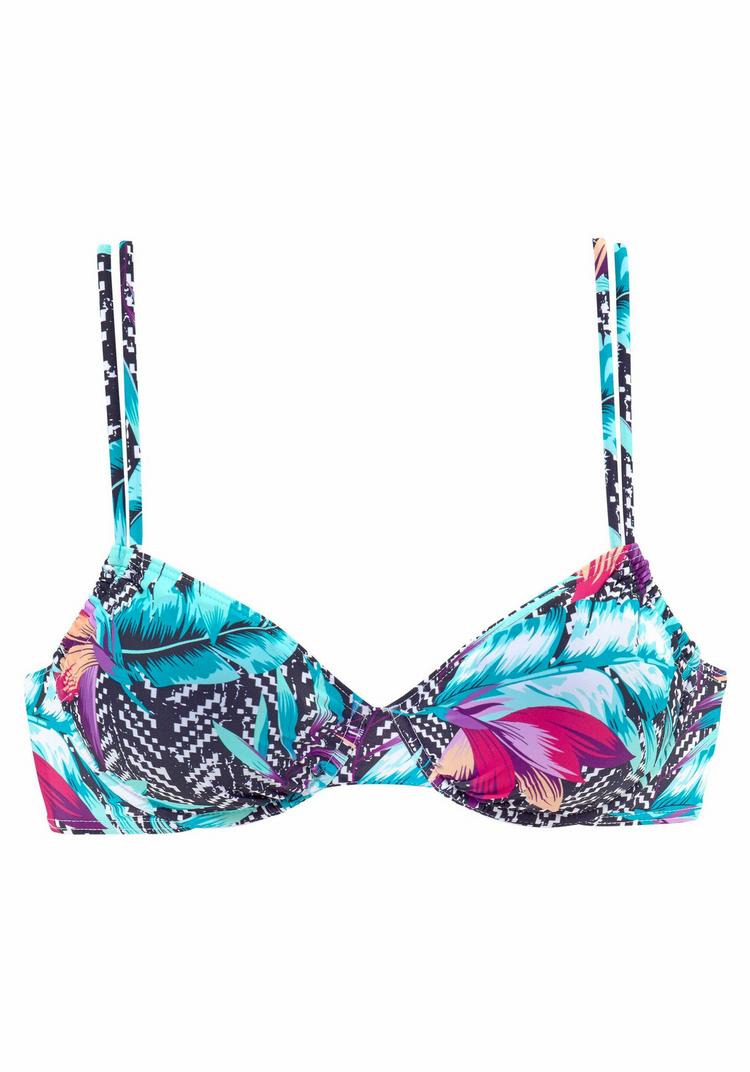 VENICE BEACH VENICE BEACH B&uuml;gel-Bikini-Top Bikini Oberteil Damen - marine-bedruckt - 1 | SportScheck