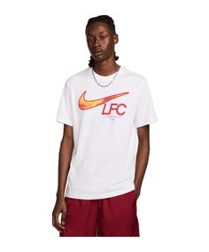 Nike FC Liverpool Swoosh T-Shirt Fanshirt weiss