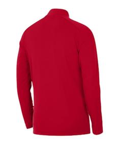 Rückansicht von Nike Team Training HalfZip Sweatshirt Laufshirt Herren rot