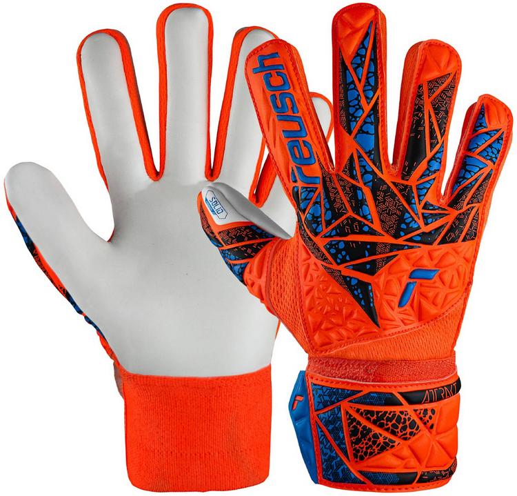Reusch Reusch Attrakt Starter Solid Junior Torwarthandschuhe - 2210 hyper orng/elec blue - 0 | SportScheck