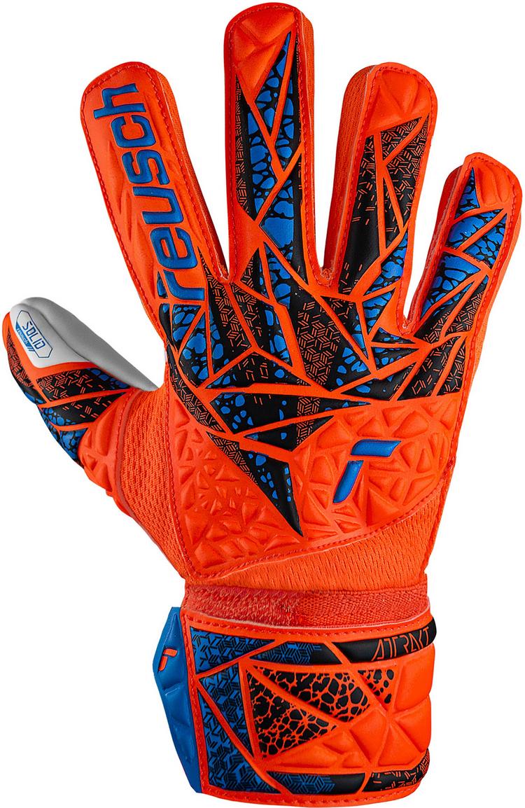 Reusch Reusch Attrakt Starter Solid Junior Torwarthandschuhe - 2210 hyper orng/elec blue - 0 | SportScheck