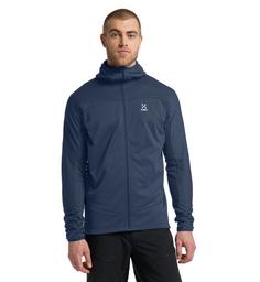 Rückansicht von Haglöfs Frost Mid Hood Fleecejacke Herren Tarn Blue