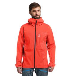 Rückansicht von Haglöfs Touring Infinium Jacket Hardshelljacke Herren Habanero