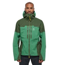 Rückansicht von Haglöfs GORE-TEX Spitz GTX PRO Jacket Hardshelljacke Herren Seaweed Green/Dk Jelly Green