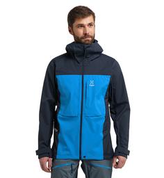 Rückansicht von Haglöfs Touring Infinium Jacket Hardshelljacke Herren Nordic Blue/Tarn Blue