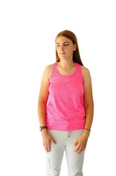 Rückansicht von JOLUVI Split T-Shirt Damen Rosa Neon Vigore