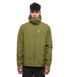 Rückansicht von Haglöfs Korp Proof Jacket Hardshelljacke Herren Olive Green