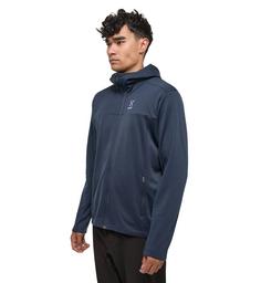 Rückansicht von Haglöfs Lark Hood Fleecejacke Herren Tarn Blue