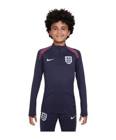 Nike England Drill Top EM 2024 Kids Funktionssweatshirt Kinder lila
