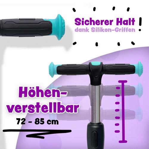 Rückansicht von Apollo Kids pro 4 Scooter schwarz